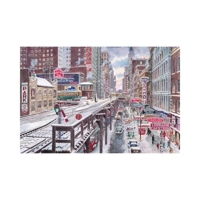 Chicago, The Loop by Stanton Manolakas - Wrapped Canvas Print Rosalind Wheeler on Productcaster.