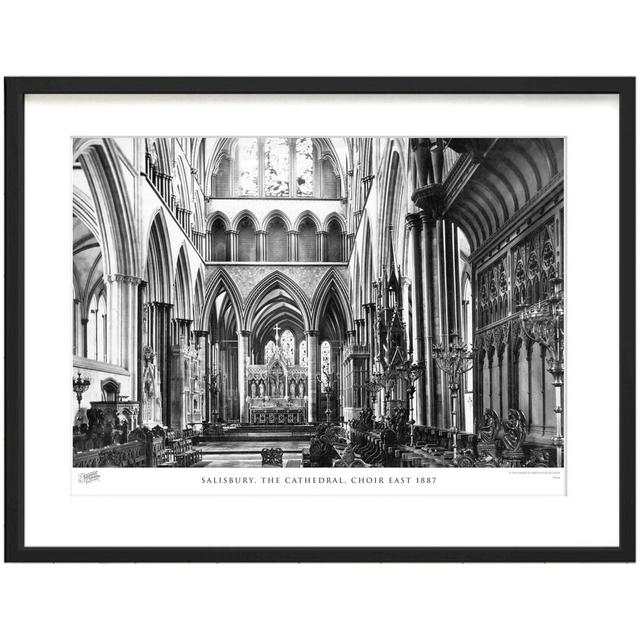 'Salisbury, the Cathedral, Choir East 1887' - Picture Frame Photograph Print on Paper The Francis Frith Collection Size: 45cm H x 60cm W x 2.3cm D on Productcaster.