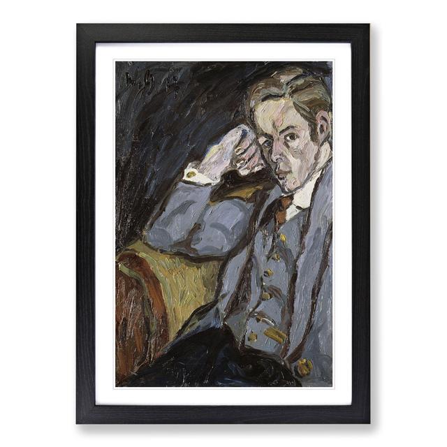 Portrait of a Man Vol.1 by Walter Gramatte - Picture Frame Painting East Urban Home Frame Option: Black Framed, Size: 36cm H x 27cm W x 2cm D on Productcaster.