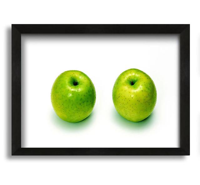 Apple Twins - Picture Frame Photograph on Canvas Brayden Studio on Productcaster.