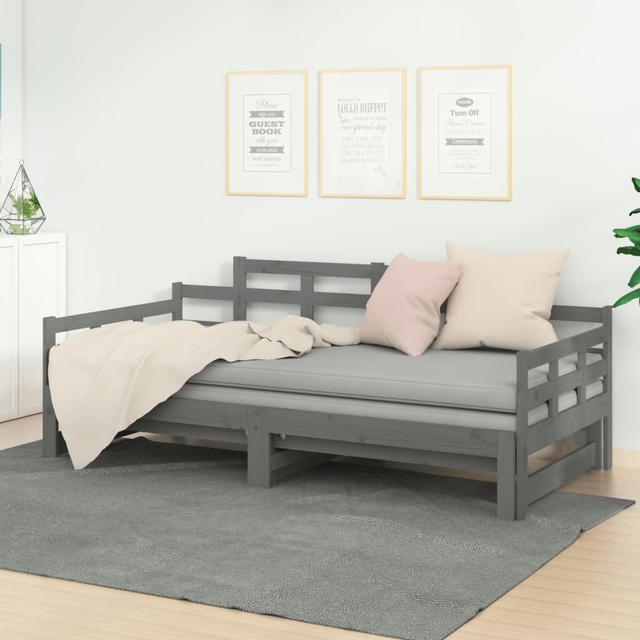 Bett Overby, 90 x 200 cm Marlow Home Co. Farbe: Grau on Productcaster.