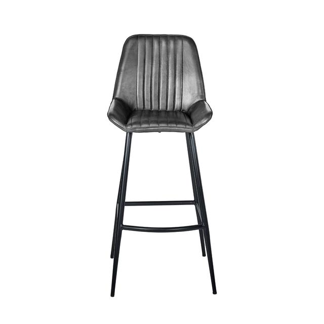 Theressa Bar Stool Williston Forge Upholstery: Black on Productcaster.