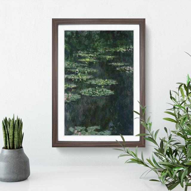 Water Lilies Lily Pond Vol.29 by Claude Monet - Picture Frame Painting East Urban Home Size: 65cm H x 48cm W x 2cm D, Frame Option: Walnut on Productcaster.