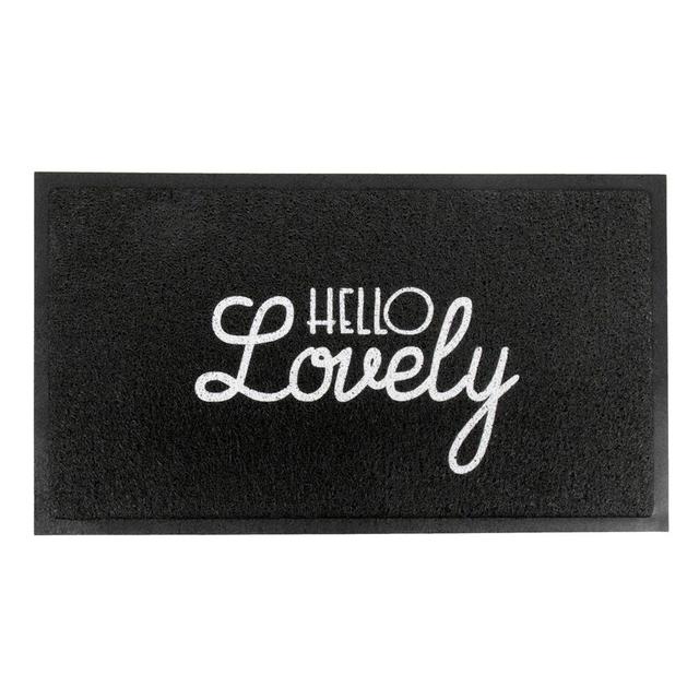 Zilwaukee 40 x 70 cm Non-Slip Indoor Door Mat Happy Larry Colour: Black on Productcaster.