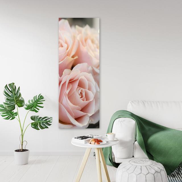 Canvas Print, Pink Flowers Ebern Designs Size: 150Cm H x 60Cm W on Productcaster.