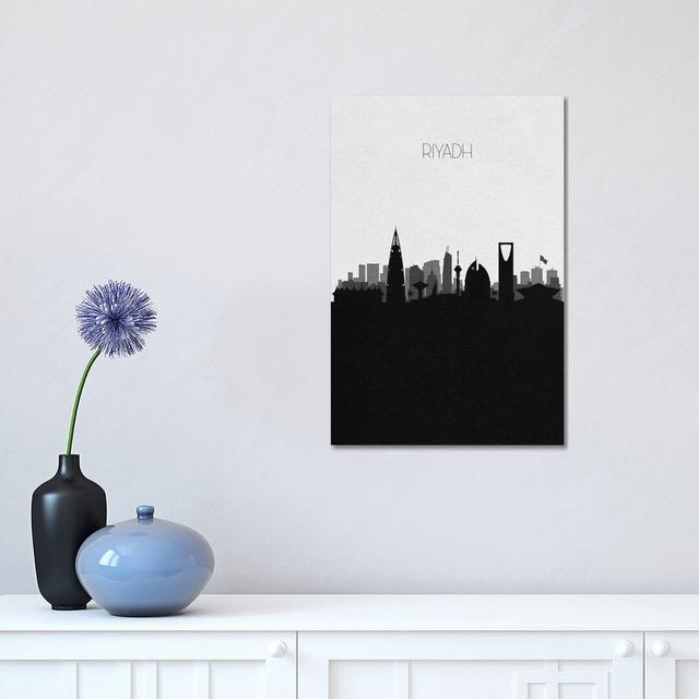 Riyadh, Saudi Arabia City Skyline by Ayse Deniz Akerman - Wrapped Canvas Print Ebern Designs Size: 45.72 cm H x 30.48 cm W x 1.91 cm D on Productcaster.