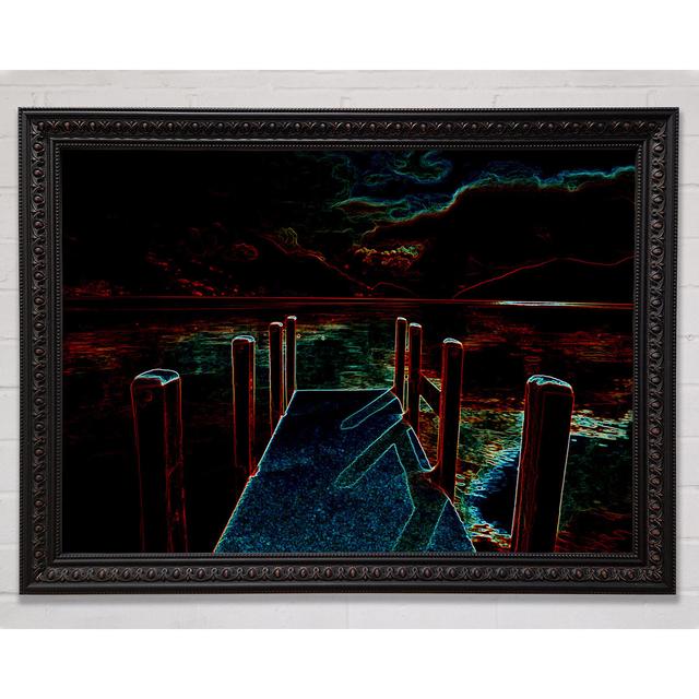 Abstract Pier - Single Picture Frame Art Prints Bright Star Size: 100cm H x 141.4cm W on Productcaster.