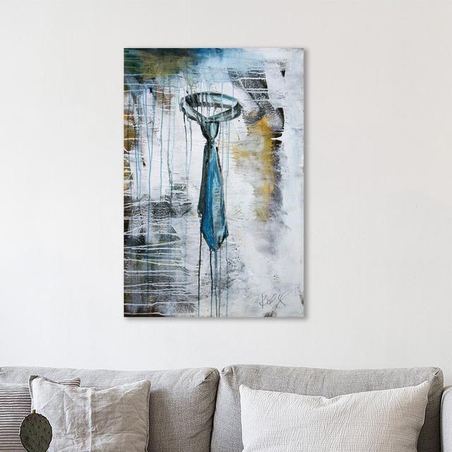 Tie by Kent Youngstrom - Wrapped Canvas Painting East Urban Home Size: 91cm H x 61cm W x 4cm D on Productcaster.