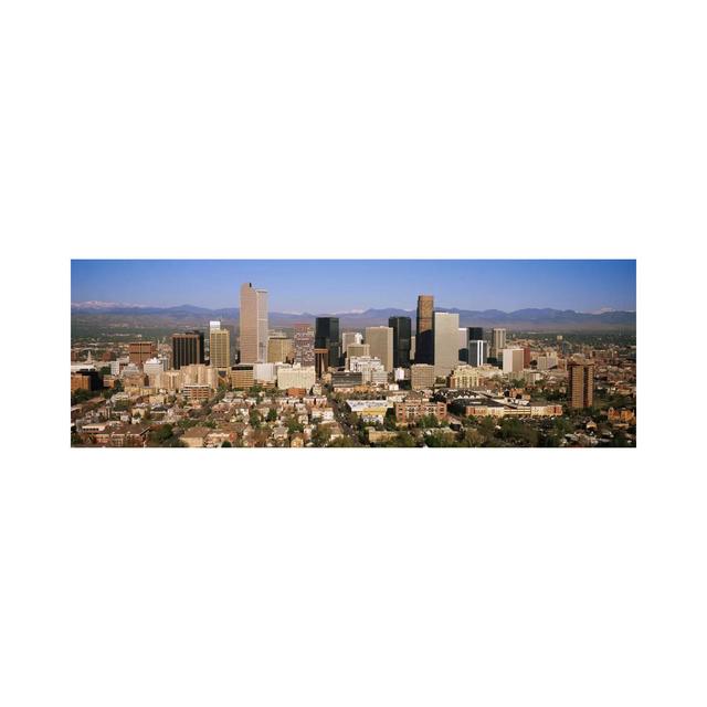 Skyscrapers in a City, Denver, Colorado, USA - Wrapped Canvas Panoramic Photograph Ebern Designs Size: 30.48cm H x 91.44cm W x 3.81cm D on Productcaster.