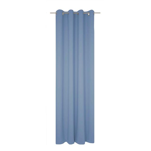 Vorhang Zoee mit Ösen, verdunkelnd Zipcode Design Größe: 255 H x 145 B cm, Farbe: Blau on Productcaster.