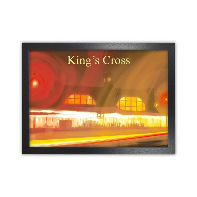 King's Cross by Richard O'Neill - Graphic Art Corrigan Studio Size: 34cm H x 46cm W x 3cm D, Format: Black Framed on Productcaster.