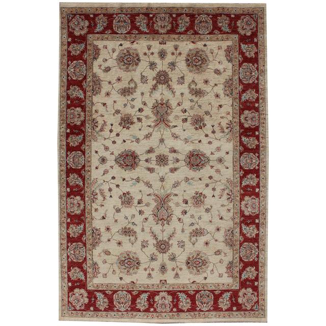 Aiedan Oriental Hand Woven Rectangle 310 X 201cm Beige Area Rug Latitude Vive on Productcaster.