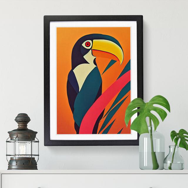 FRM-V0523-2525X Toucan Abstract Vol.3 - Print Pergo Classics Frame Option: Black, Size: 34cm H x 25cm W x 2cm D on Productcaster.