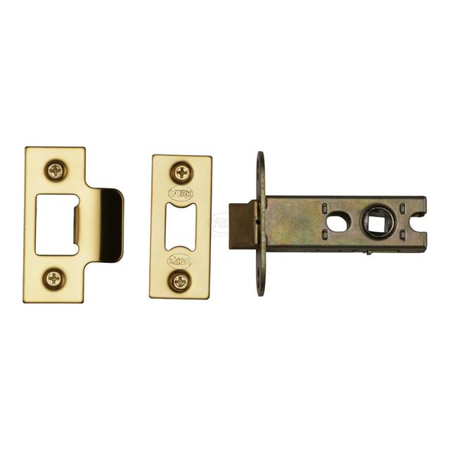 2.5" Architectural Latch Heritage Brass Finish: Polished Brass on Productcaster.