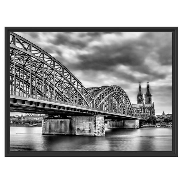 Gerahmtes Wandbild Hohenzollernbrücke in Köln East Urban Home Größe: 60 cm H x 80 cm B on Productcaster.