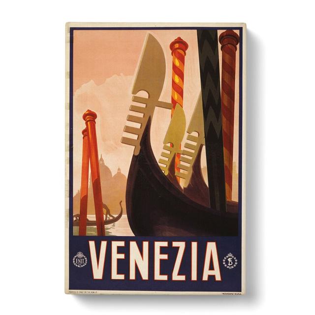 Vintage Travel Venice Vol.2 - Wrapped Canvas Graphic Art East Urban Home Size: 76cm H x 50cm W x 3cm D on Productcaster.