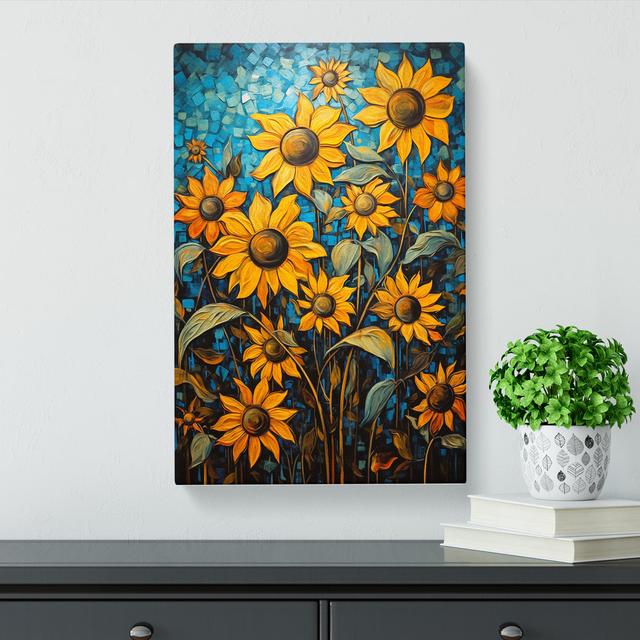 Sunflower Expressionism No.2 - No Frame Art Prints Brambly Cottage Size: 50cm H x 35cm W x 3cm D on Productcaster.