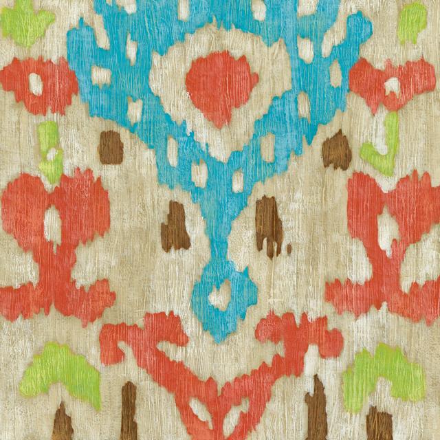 Island Ikat I by Chariklia Zarris - Wrapped Canvas Graphic Art Latitude Vive Size: 51cm H x 51cm W x 3.8cm D on Productcaster.