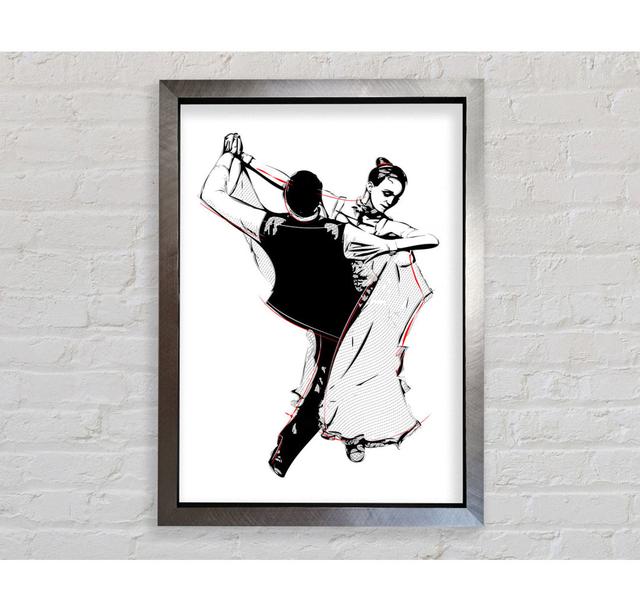 Flamenco 18 Framed Print Wall Art Mercer41 Size: 118.9cm H x 84.1cm W x 3.4cm D, Format: Silver Framed Paper on Productcaster.