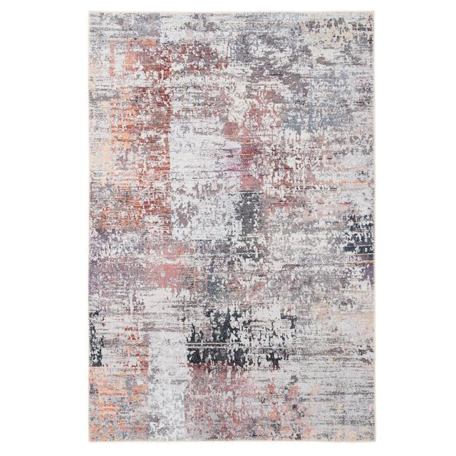 Amimma Flatweave Cotton Pink/Orange/Silver/Grey Rug Williston Forge Rug Size: Rectangle 240cm x 330cm on Productcaster.