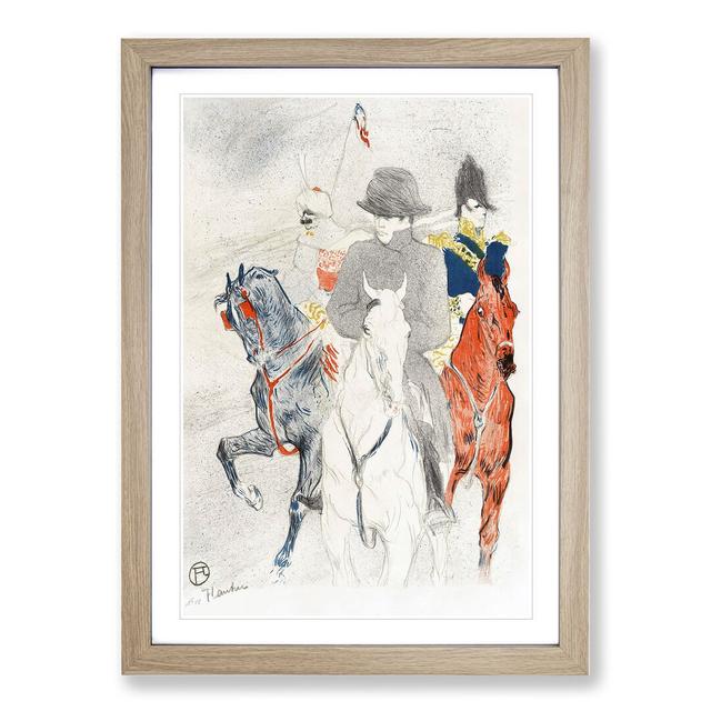 Napoleon by Henri De Toulouse-Lautrec - Picture Frame Painting East Urban Home Frame Option: Oak Framed, Size: 65cm H x 48cm W x 2cm D on Productcaster.