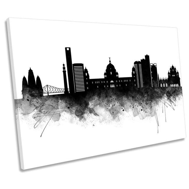 Kolkata City Skyline - Wrapped Canvas Print 17 Stories Size: 50.8cm H x 76.2cm W x 2cm D on Productcaster.