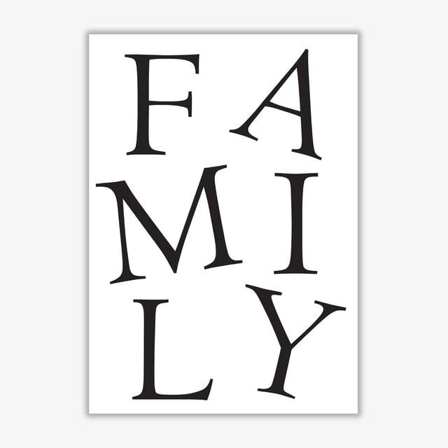 'Family' Textual Art East Urban Home Format: No Frame, Size: 42 cm H x 30 cm W x 1 cm D on Productcaster.