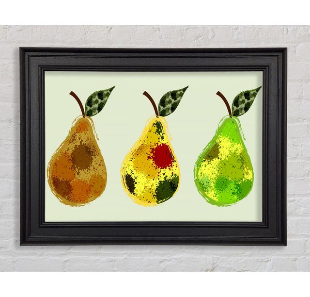 Trio Of Pears - Einzelner Bilderrahmen Kunstdrucke Sommerallee Größe: 29,7 cm H x 42 cm B on Productcaster.