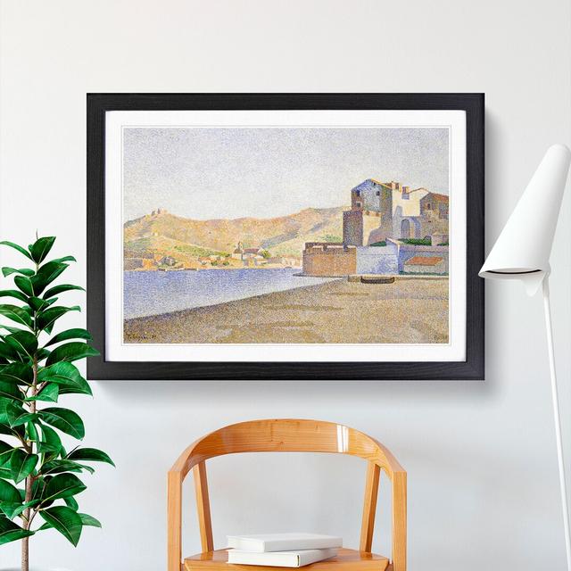 The Town Beach by Paul Signac - Picture Frame Painting East Urban Home Frame Option: Black Framed, Size: 27cm H x 36cm W x 2cm D on Productcaster.