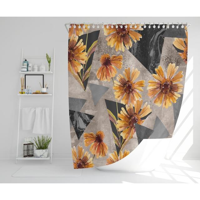 Whittenburg Polyester Shower Curtain Ebern Designs Size: 177cm H x 177cm W on Productcaster.