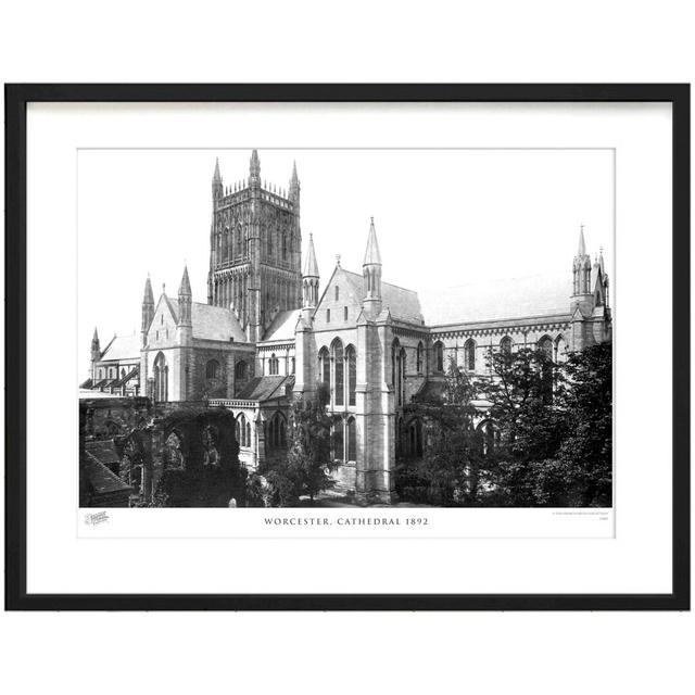 'Worcester, Cathedral 1892' by Francis Frith - Picture Frame Photograph Print on Paper The Francis Frith Collection Size: 40cm H x 50cm W x 2.3cm D on Productcaster.