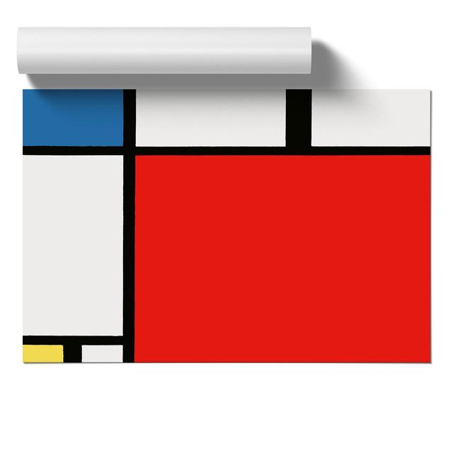 Composition Vol.2 by Piet Mondrian - Unframed Painting East Urban Home Size: 30cm H x 42cm W x 0.1cm D on Productcaster.