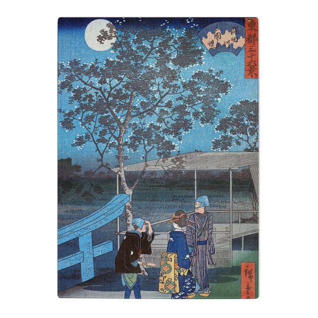 Tempered Glass Sumidagawa Mimeguri by Utagawa Hiroshige Chopping Board East Urban Home Size: 20cm W x 28.5cm L on Productcaster.