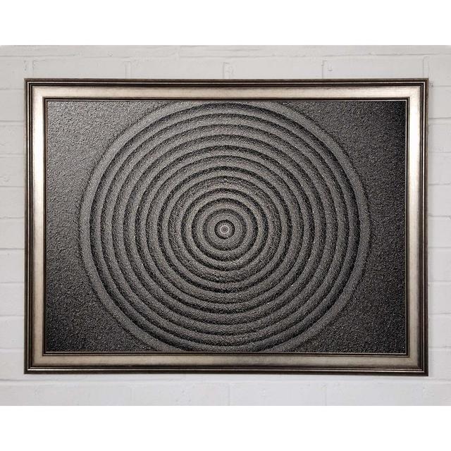 Perfect Circular Sand Formation Zen Framed Print Perspections Größe: 42cm H x 59,7cm B on Productcaster.