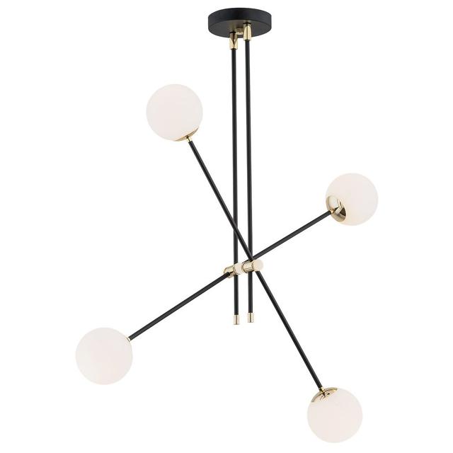 Gamez 4 - Light Sputnik Globe Pendant Canora Grey Finish: Silver on Productcaster.