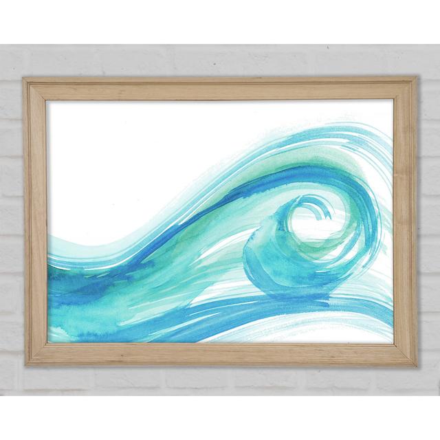 Wave Swirl - Single Picture Frame Art Prints Bright Star Size: 21cm H x 29.7cm W x 1.5cm D on Productcaster.