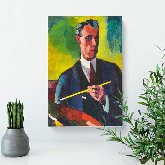 Self-Portrait by Henry Lyman Sayen - Wrapped Canvas Painting East Urban Home Size: 60cm H x 40cm W x 3cm D on Productcaster.