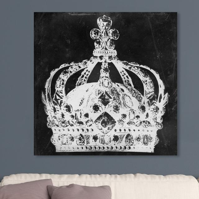 'Crown Me' Graphic Art on Wrapped Canvas East Urban Home Size: 40.6 cm H x 40.6 cm W x 3.8 cm D on Productcaster.