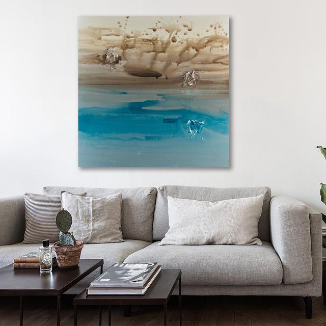 Carolina Beach Shore by Kent Youngstrom - Wrapped Canvas Painting Print East Urban Home Size: 122cm H x 122cm W x 4cm D cm W x 4 cm D on Productcaster.