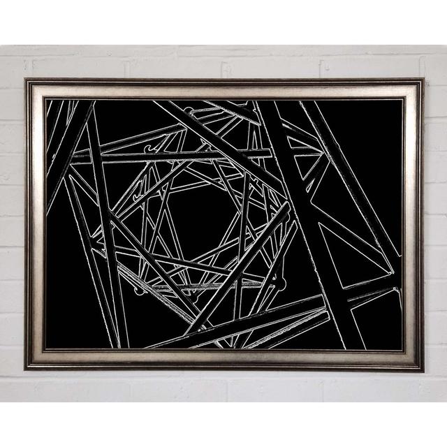 Structure Framed Print Ivy Bronx Size: 59.7cm H x 84.1cm W x 1.5cm D, Format: Gunmetal Framed Paper on Productcaster.