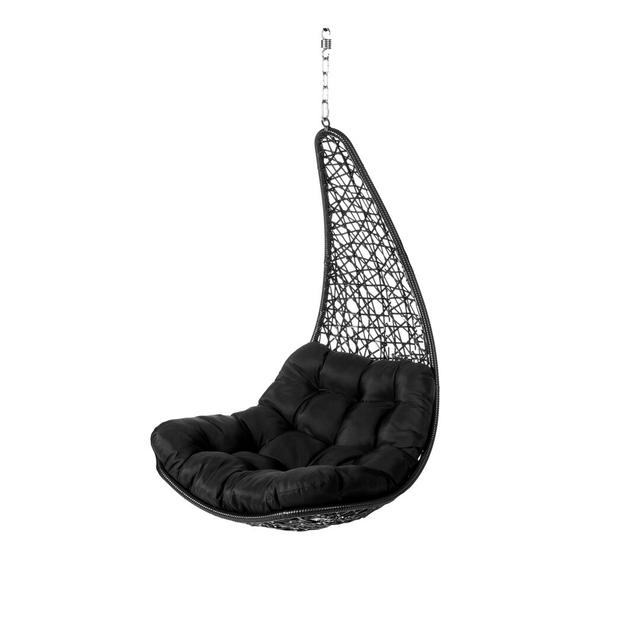 Lucien Hanging Chair Freeport Park Colour: Black on Productcaster.