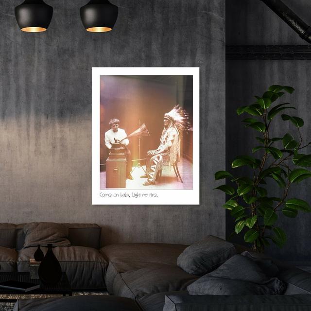 'Light My Fire' Graphic Art Print on Canvas East Urban Home Size: 114.3 cm H x 91.4 cm W on Productcaster.