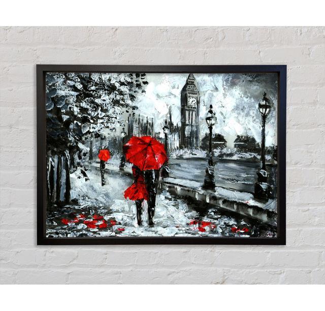 Lovers In The City Framed Print Bright Star Size: 84.1cm H x 142.2cm W on Productcaster.