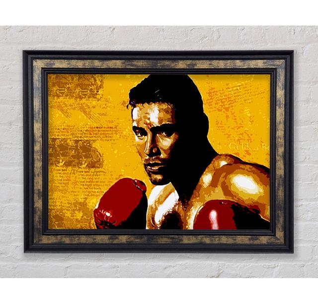 Oscar De La Hoya Golden Boy - Picture Frame Art Prints Bright Star Size: 29.7cm H x 42cm W on Productcaster.