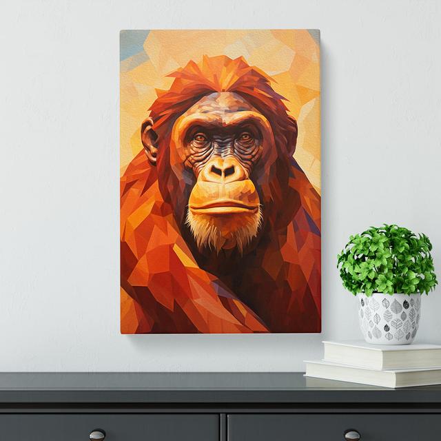 Orangutan Cubism - Wrapped Canvas Art Prints Latitude Vive Size: 76cm H x 50cm W x 3cm D on Productcaster.