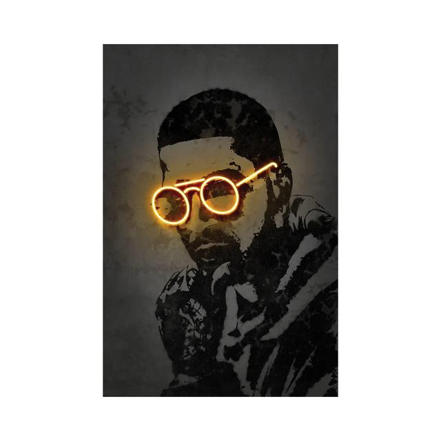 Kid Cudi by Octavian Mielu - Wrapped Canvas Graphic Art ClassicLiving Size: 101.6cm H x 66.04cm W x 1.91cm D on Productcaster.