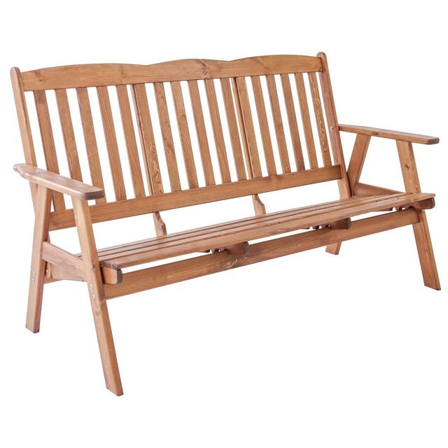 Heckson Wooden Bench Alpen Home Colour: Honey on Productcaster.