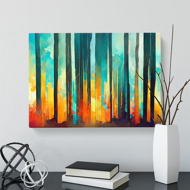 Amazing Abstract Forest Vol.1 - Wrapped Canvas Print Metro Lane Size: 35cm H x 50cm W x 3cm D on Productcaster.