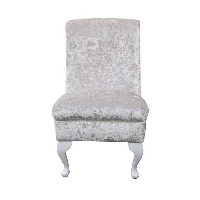 48cm Wide Tufted Lounge Chair Beaumont Leg Colour: White on Productcaster.