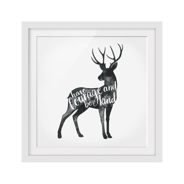 0-0-94/*Picture With Frame - Animals With Wisdom - Deer - Square 1:1 Maturi Size: 30cm H x 30cm W x 2cm D, Frame Option: White Framed on Productcaster.